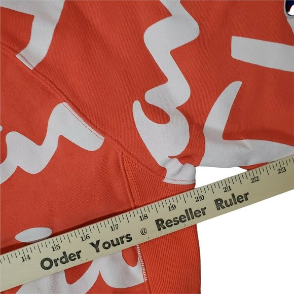 Champion Unisex S Reverse Weave All Over Print Short Sleeve Fleece Sweatshirt - Picture 4 of 12